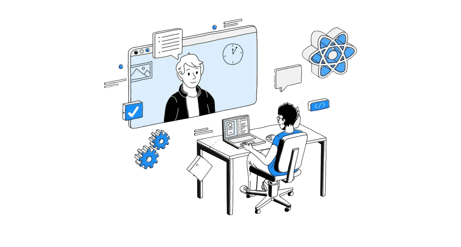 Technical interview illustration